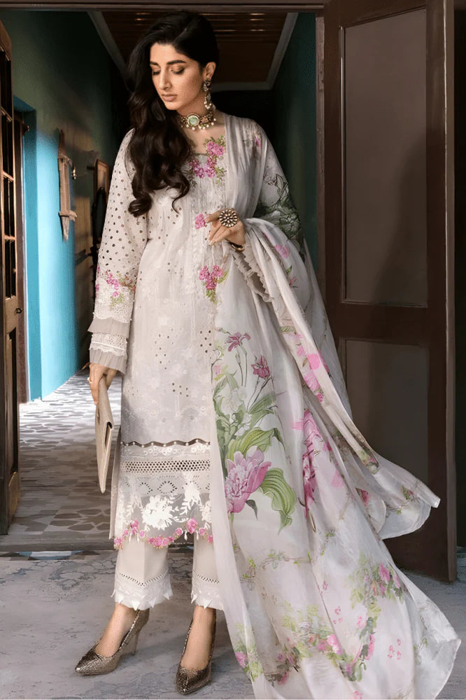 3PC EMBROIDERED LAWN SUIT - GR-185