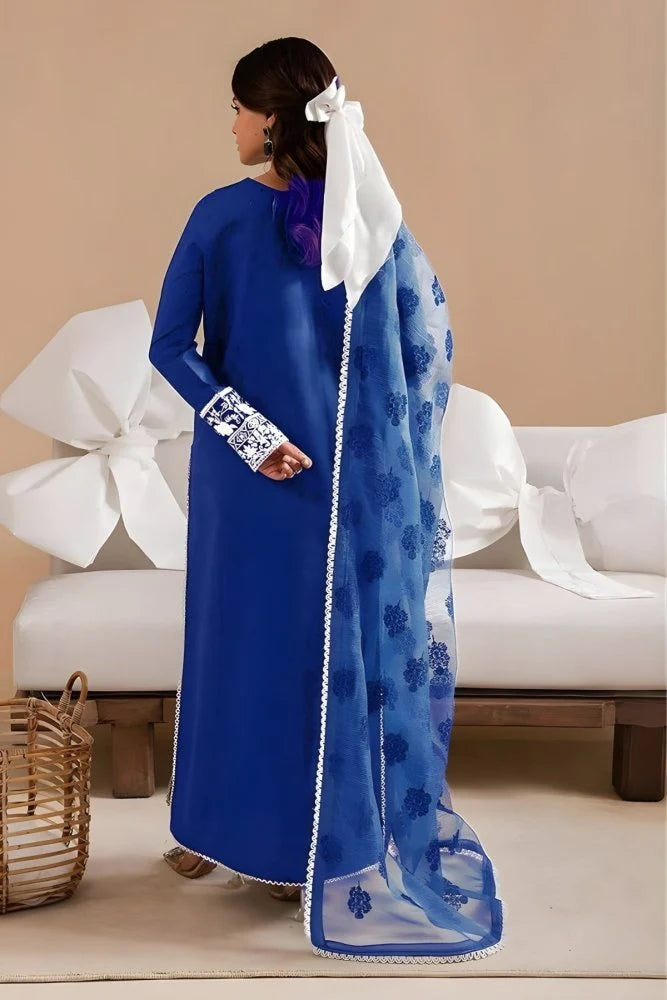 3PC EMBROIDERED LAWN SUIT - GR-661