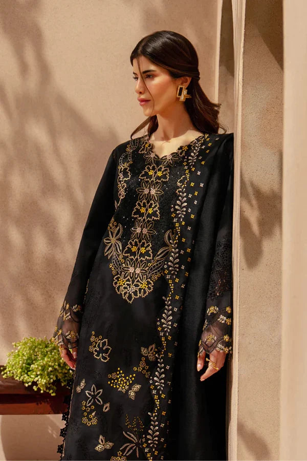 3PC LAWN EMBROIDED SUIT GR - 747