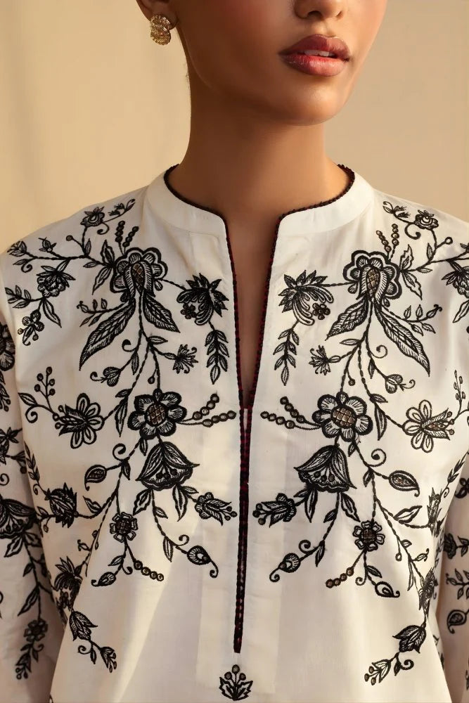 3-PC LAWN EMBROIDERED SUIT -GR- 499