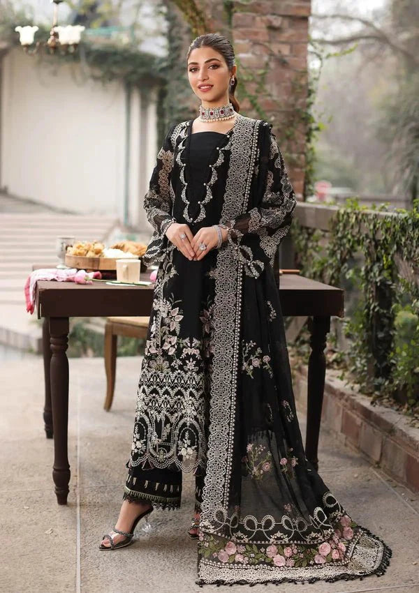 3PC EMBROIDED LAWN SUIT  GR - 741