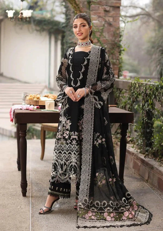 3PC EMBROIDED LAWN SUIT  GR - 741
