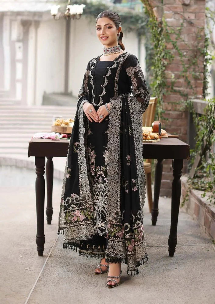 3PC EMBROIDED LAWN SUIT  GR - 741