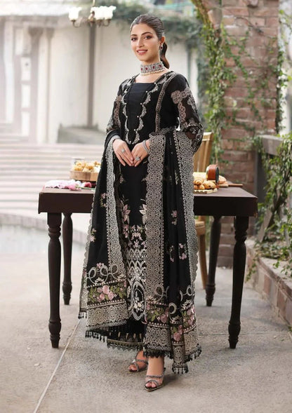 3PC EMBROIDED LAWN SUIT  GR - 741
