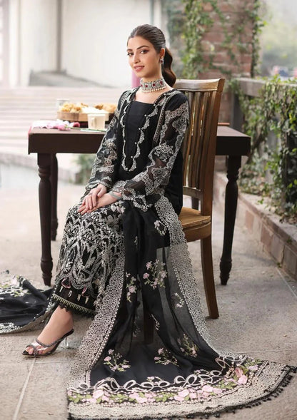 3PC EMBROIDED LAWN SUIT  GR - 741