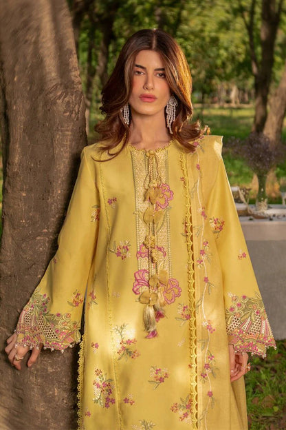 3PC EMBROIDED LAWN SUIT  GR - 746