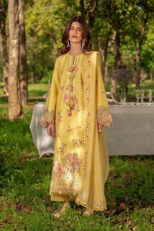 3PC EMBROIDED LAWN SUIT  GR - 746