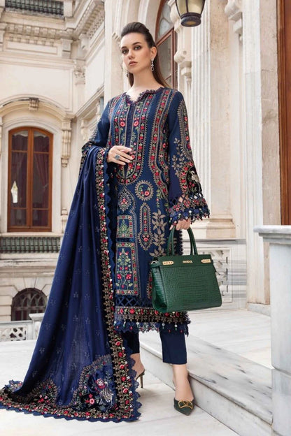3PC EMBROIDERED LAWN SUIT - GR-391