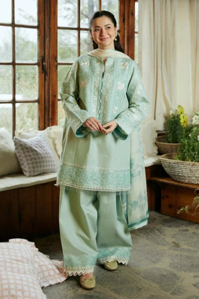 3PC EMBROIDERED LAWN SUIT - GR-134