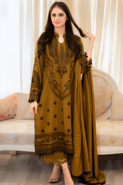 3PC EMBROIDERED LAWN SUIT - GR-200