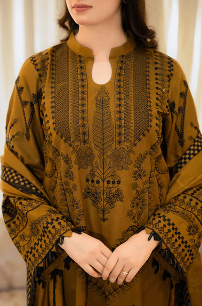 3PC EMBROIDERED LAWN SUIT - GR-200