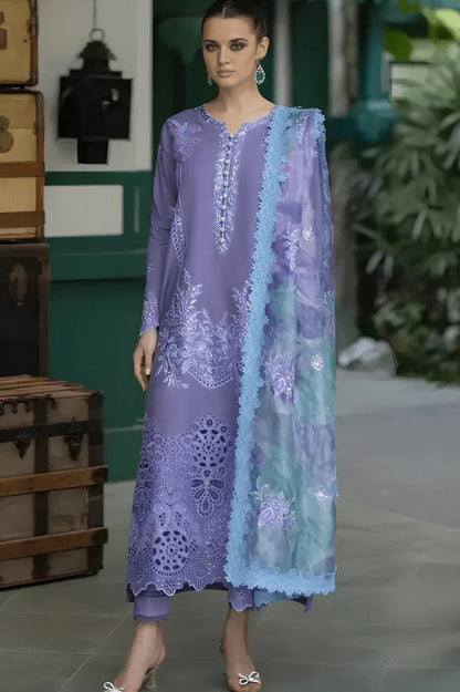 3PC EMBROIDERED LAWN SUIT - GR-210