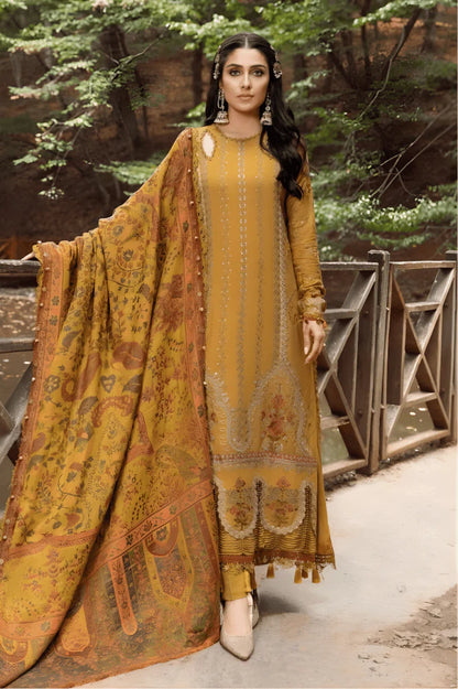 3PC EMBROIDERED LAWN SUIT - GR-382