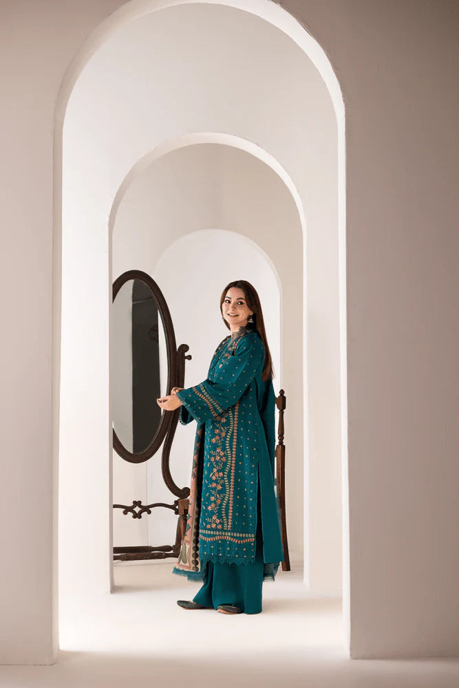 3PC EMBROIDERED LAWN SUIT - GR-454