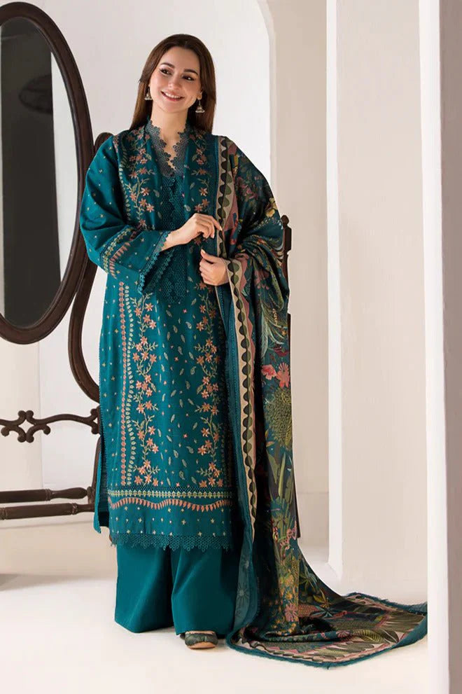 3PC EMBROIDERED LAWN SUIT - GR-454