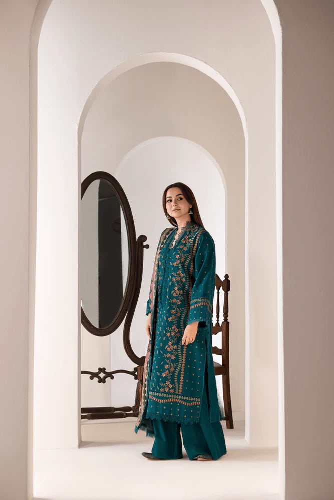 3PC EMBROIDERED LAWN SUIT - GR-454