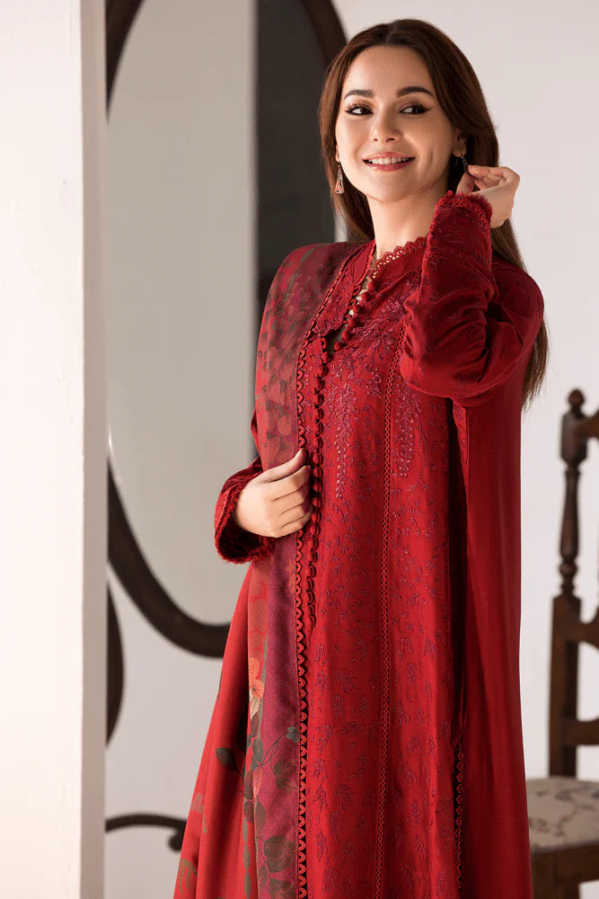 3PC EMBROIDERED LAWN SUIT - GR-455