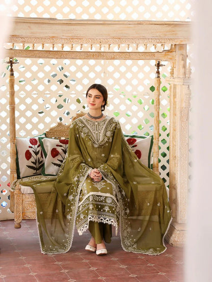 3PC EMBROIDERED LAWN SUIT - GR-471