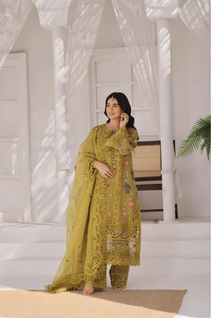 3PC EMBROIDERED LAWN SUIT - GR-511