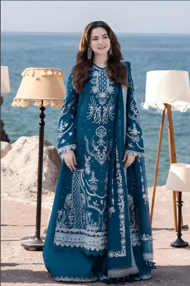 3PC EMBROIDERED LAWN SUIT - GR-521