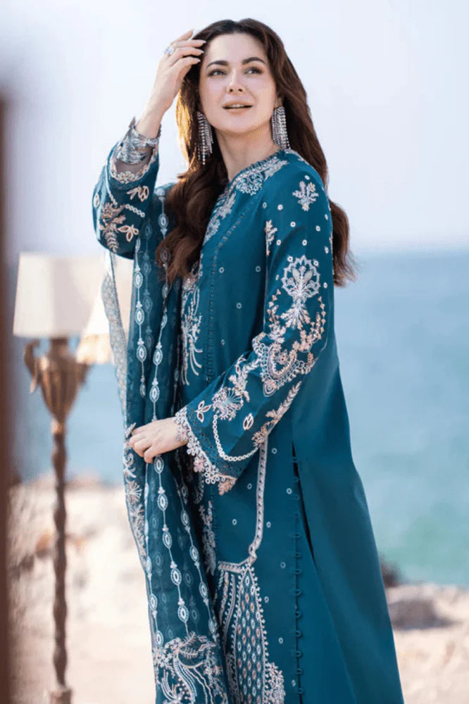 3PC EMBROIDERED LAWN SUIT - GR-521