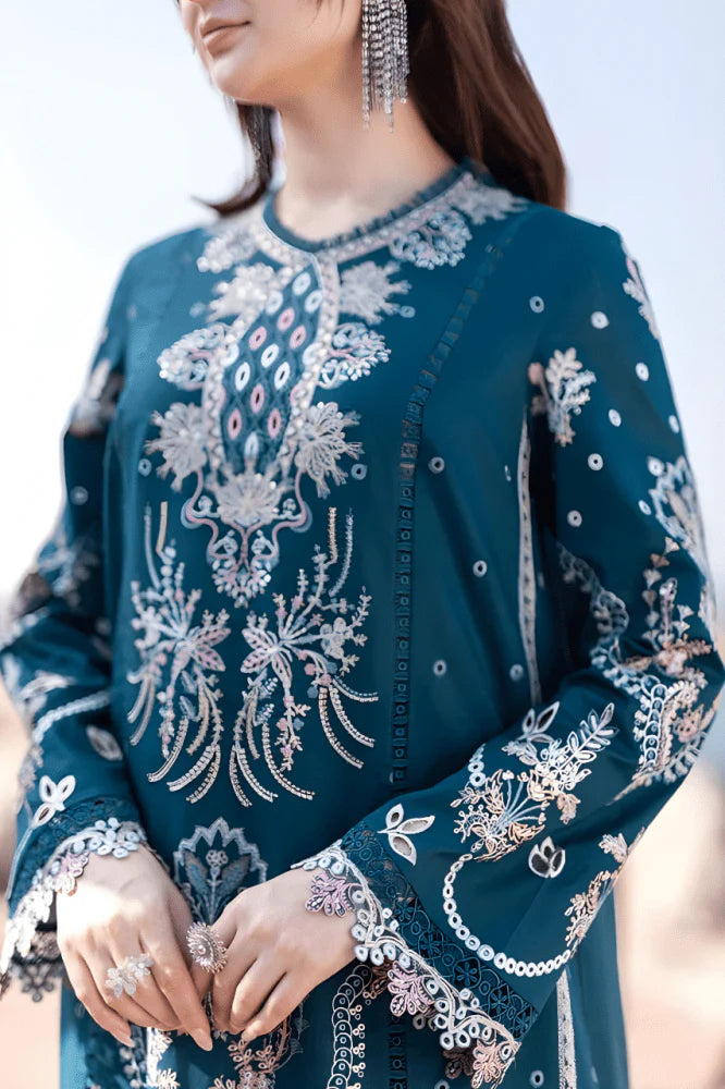 3PC EMBROIDERED LAWN SUIT - GR-521