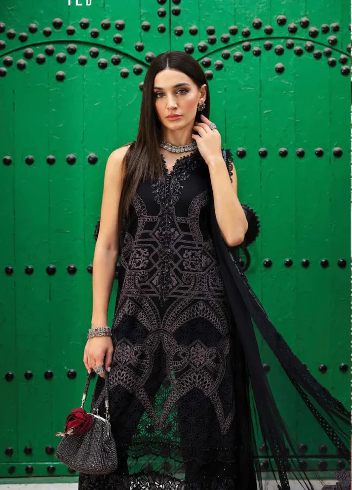 3PC EMBROIDERED LAWN SUIT - GR-522