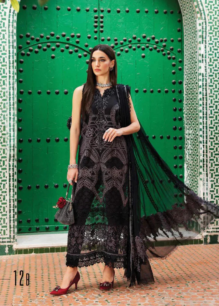 3PC EMBROIDERED LAWN SUIT - GR-522