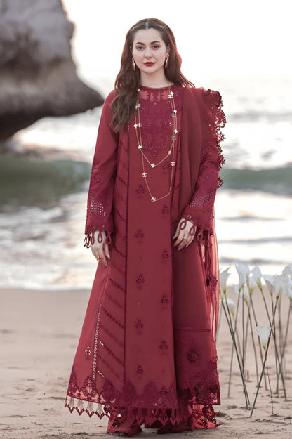 3PC EMBROIDERED LAWN SUIT - GR-650