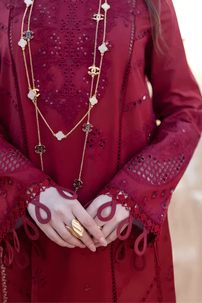 3PC EMBROIDERED LAWN SUIT - GR-650