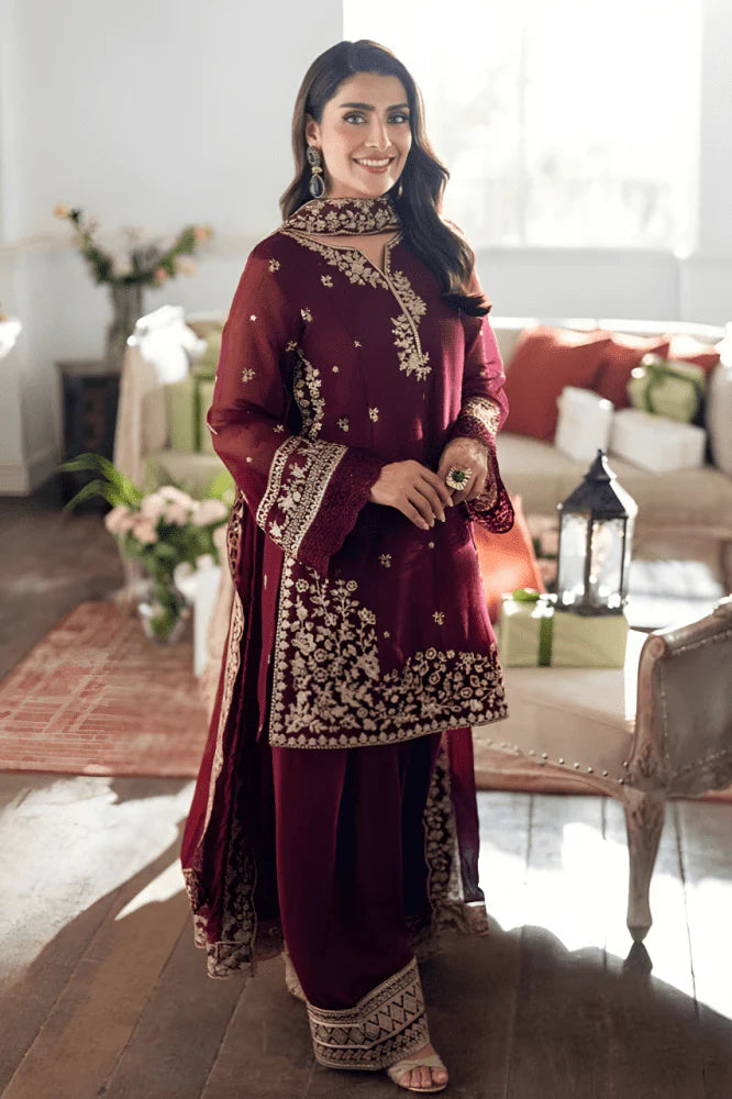 3PC EMBROIDERED LAWN SUIT - GR-652