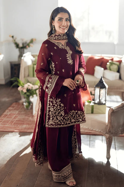 3PC EMBROIDERED LAWN SUIT - GR-652