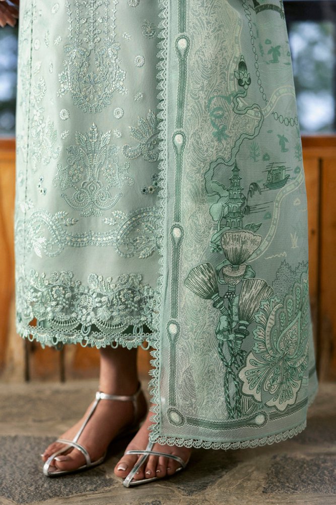 3PC EMBROIDERED LAWN SUIT - GR-654