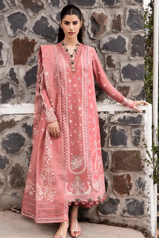 3PC EMBROIDERED LAWN SUIT - GR-655