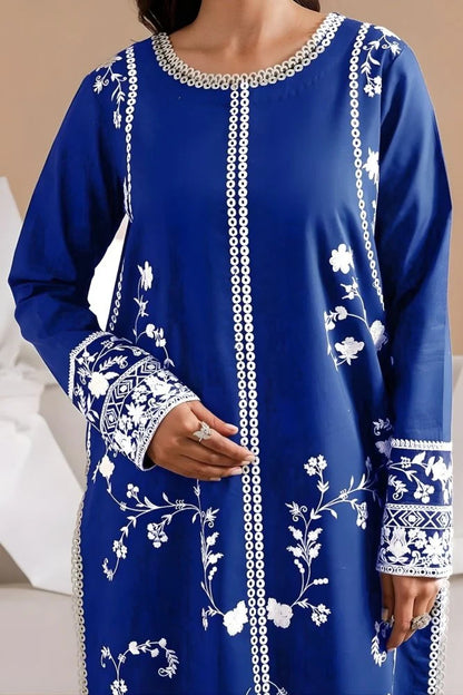 3PC EMBROIDERED LAWN SUIT - GR-661