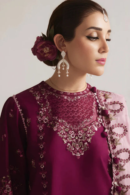 3PC EMBROIDERED LAWN SUIT - GR-662