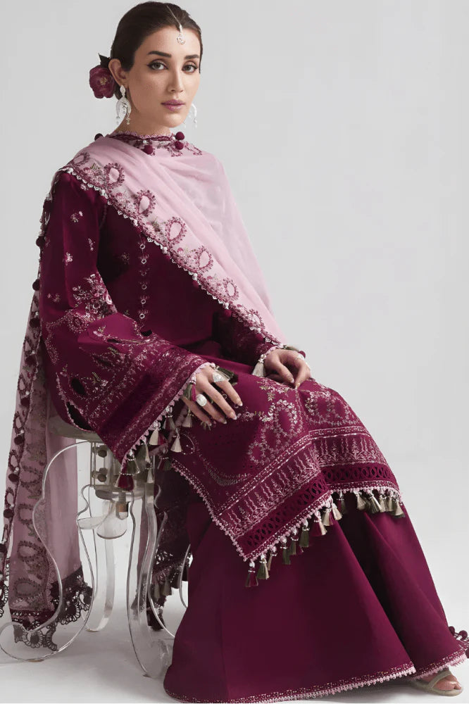 3PC EMBROIDERED LAWN SUIT - GR-662