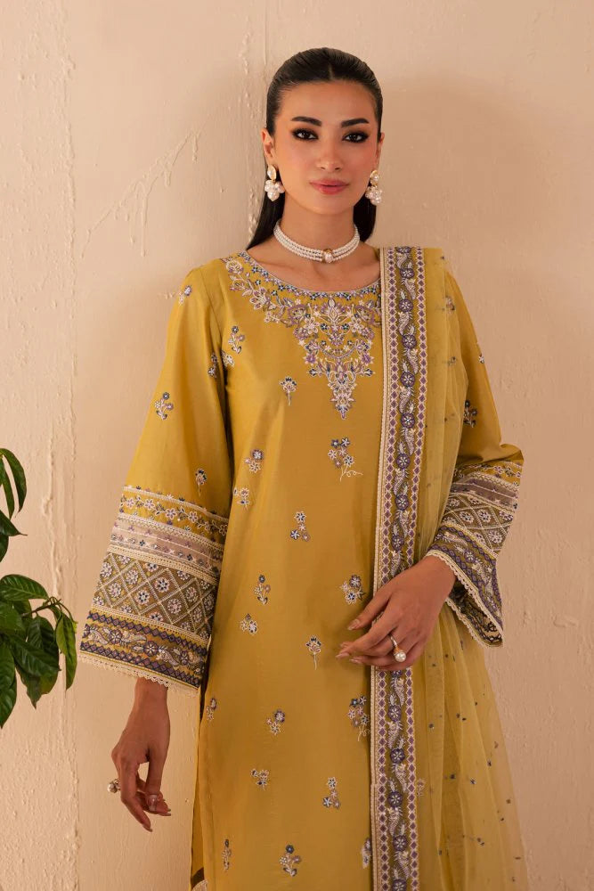 3PC EMBROIDERED LAWN SUIT - GR-691