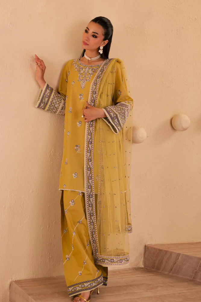 3PC EMBROIDERED LAWN SUIT - GR-691