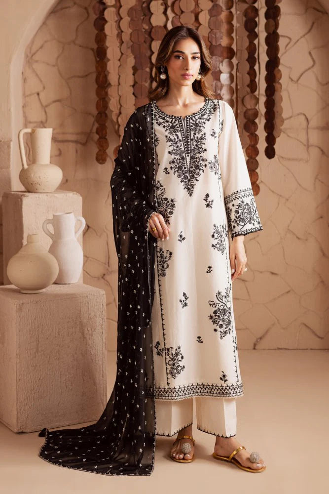 3PC EMBROIDERED LAWN SUIT - GR-704