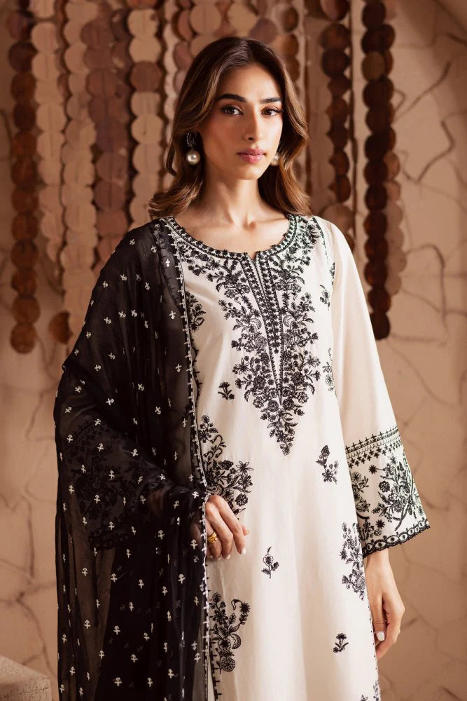 3PC EMBROIDERED LAWN SUIT - GR-704