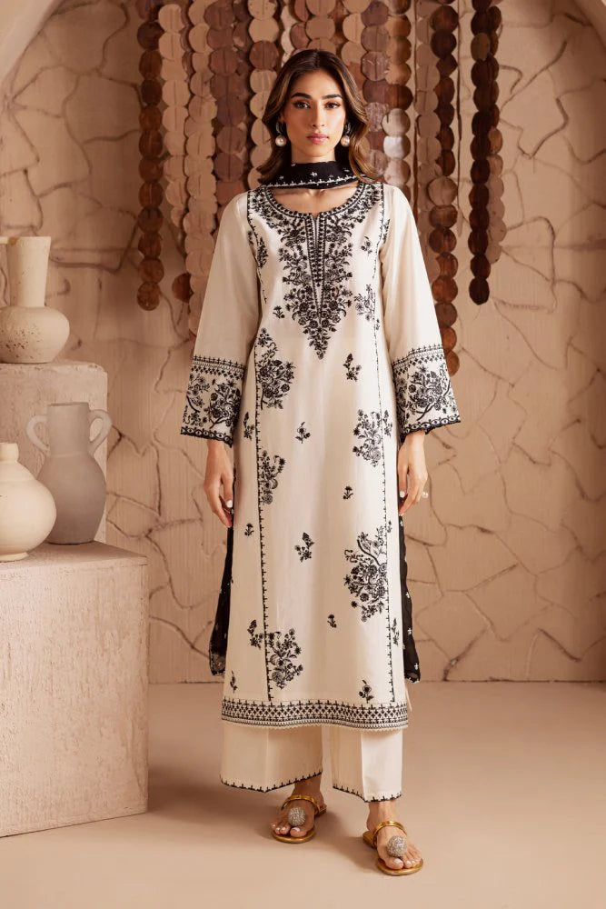 3PC EMBROIDERED LAWN SUIT - GR-704