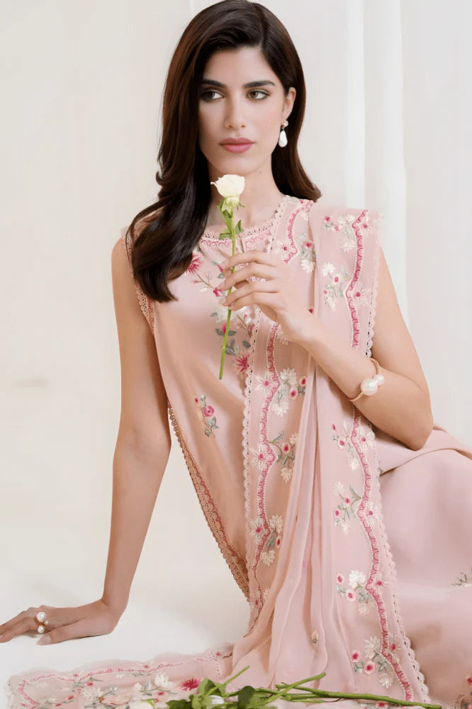 3PC EMBROIDERED LAWN SUIT - GR-716