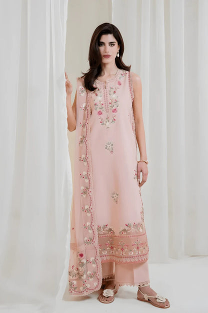 3PC EMBROIDERED LAWN SUIT - GR-716