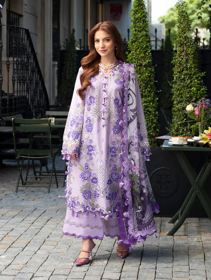 3PC EMBROIDERED LAWN SUIT - GR-722