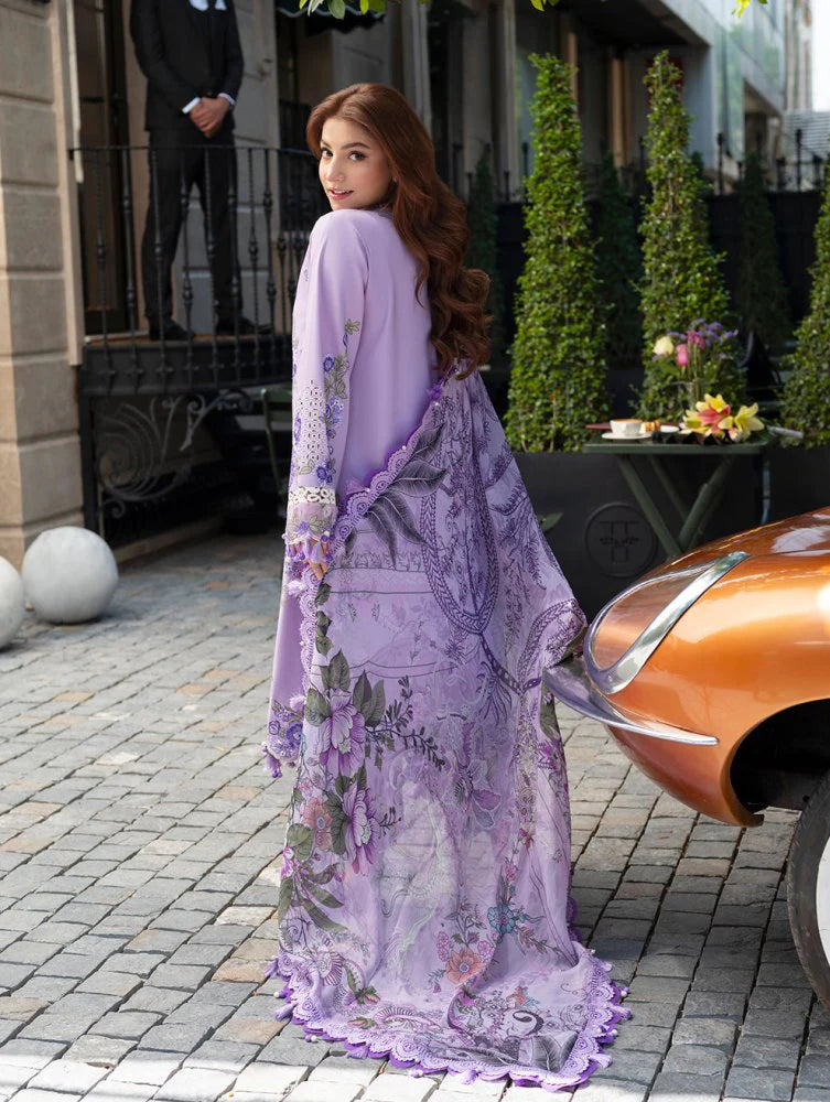 3PC EMBROIDERED LAWN SUIT - GR-722