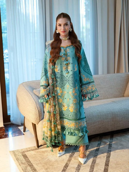 3PC EMBROIDERED LAWN SUIT - GR-723