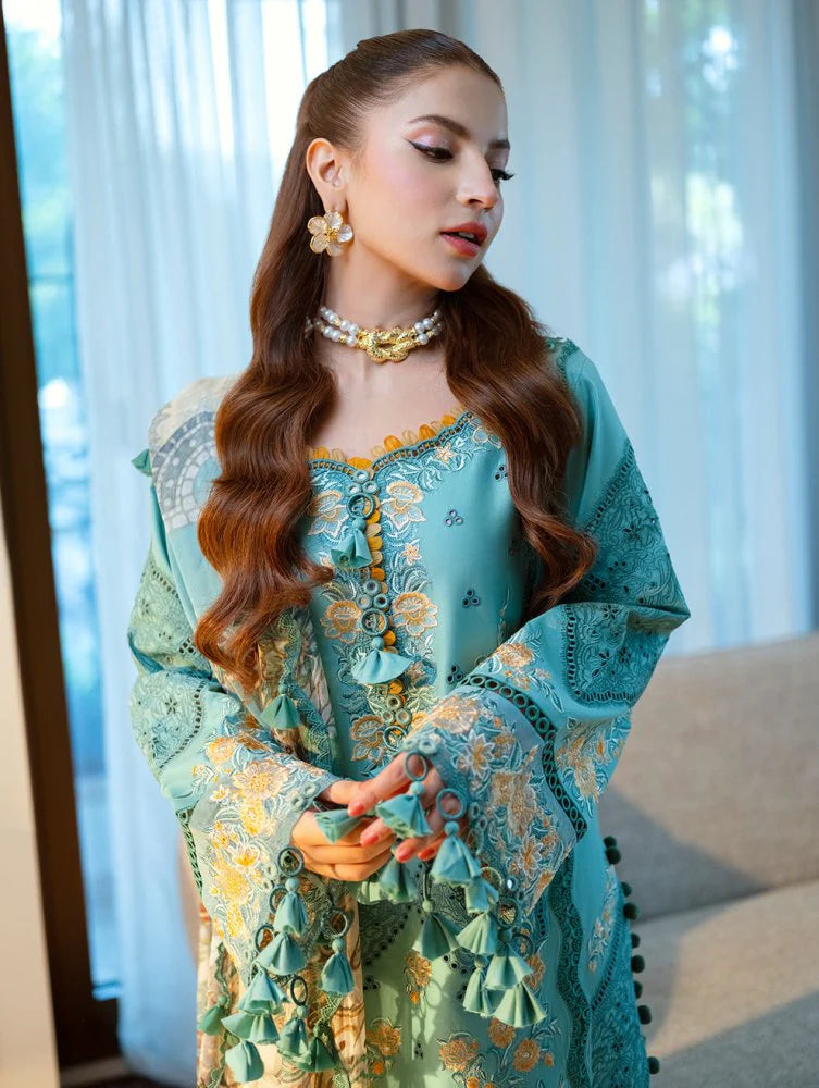 3PC EMBROIDERED LAWN SUIT - GR-723