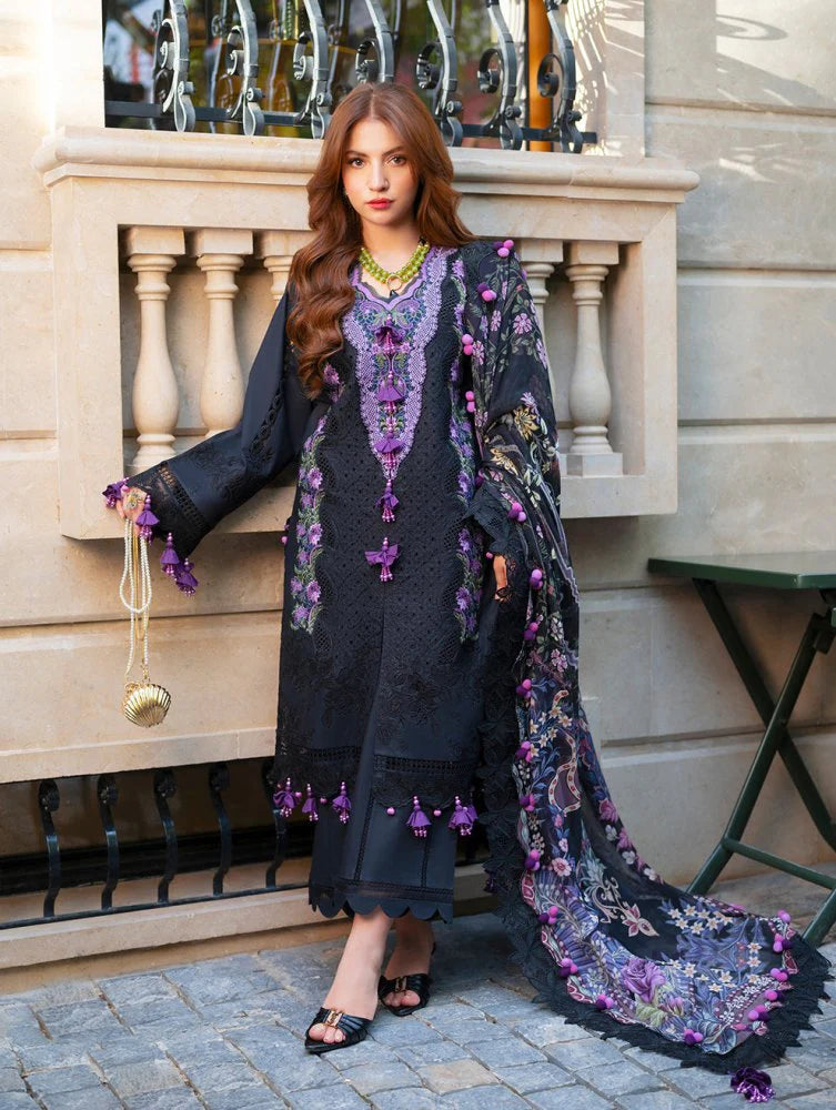 3PC EMBROIDERED LAWN SUIT - GR-724