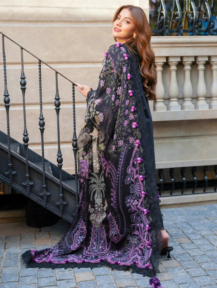 3PC EMBROIDERED LAWN SUIT - GR-724